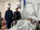 تجلیل از صبر و ایثار جانباز ۷۰ درصد صباح صمدی در دیدار مسئولان بنیاد شهید کردستان